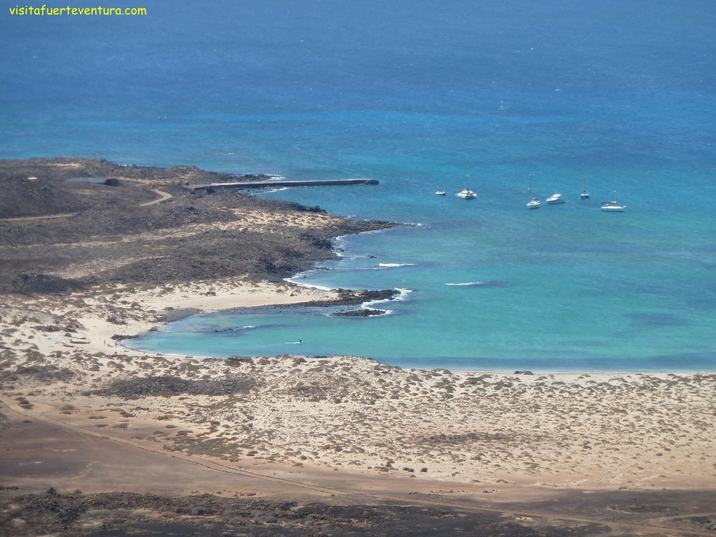 Isla de Lobos. Playa de la Concha. Fuerteventura.