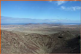 Volcn de la Arena, Fuerteventura. Malpas de la Arena. Monumento Natural de Fuerteventura.